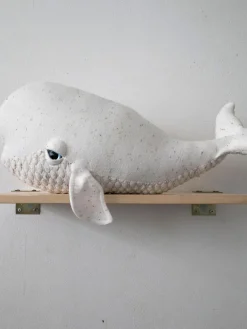 Online BigStuffed Coussin peluche artisanal Beluga, tailles variées