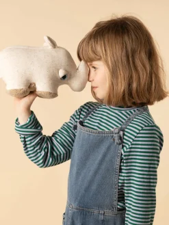 Clearance BigStuffed Coussin peluche artisanal Savanah Rhino