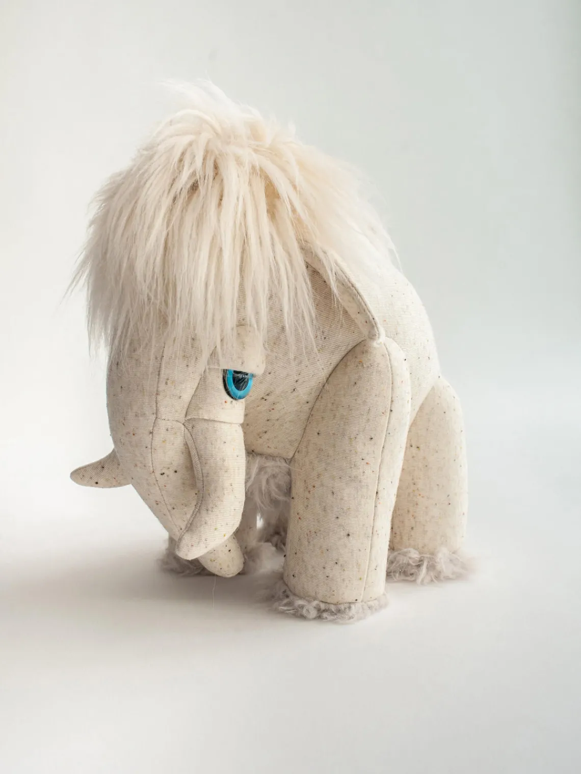 Fashion BigStuffed Coussin peluche artisanal Mammoth, tailles variées