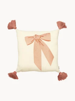 Online Cam Cam Copenhagen Coussin peluche en coton bio avec houppes Bows