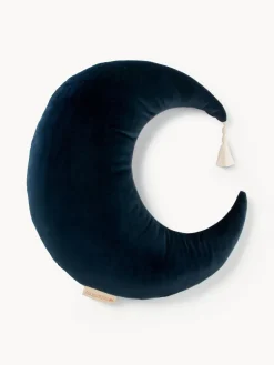 Online Nobodinoz Coussin peluche en velours Pierrot Bleu foncé
