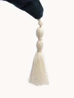 Online Nobodinoz Coussin peluche en velours Pierrot Bleu foncé