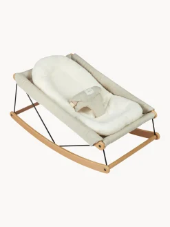 Sale Nobodinoz Coussin pour transat en coton bio Growing Green Blanc
