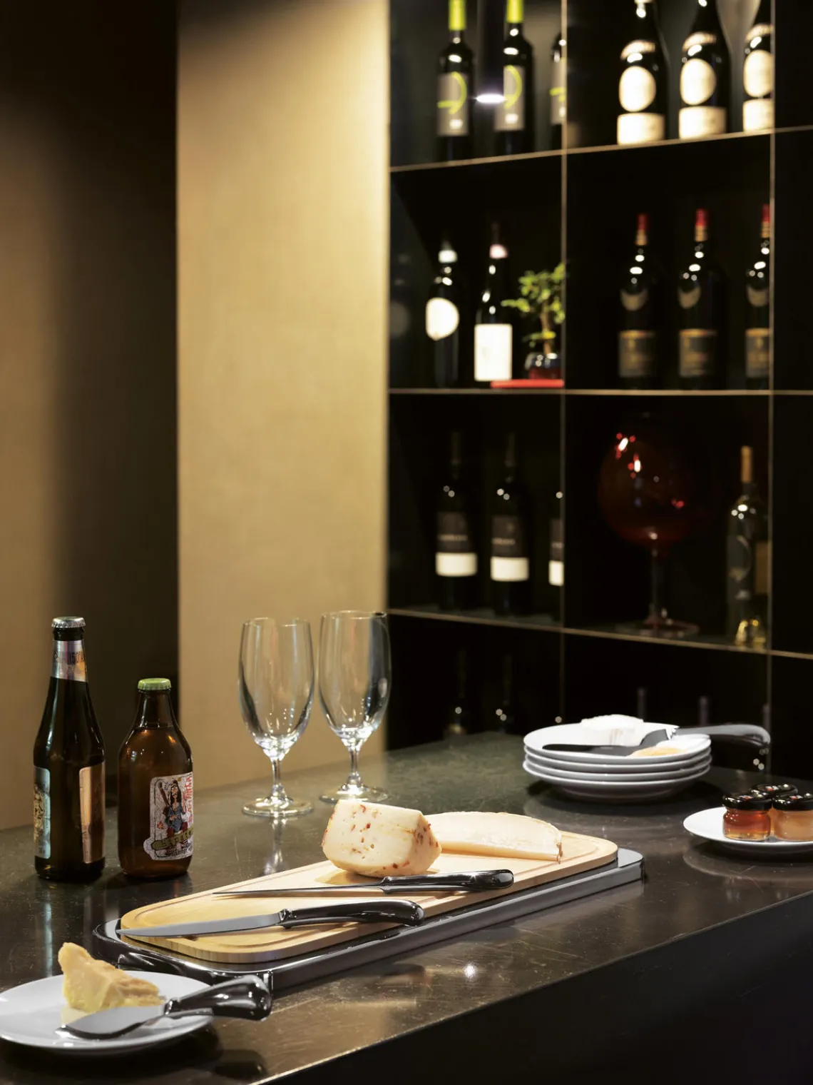 Fashion sambonet Couteaux à fromage en acier inoxydable Living, 4 élém.