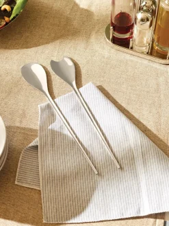 Sale ALESSI Couverts à salade poli et brillant Human