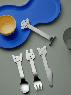 Discount Gense Couverts pour enfant brossés mats Animal Friends, 4 élém.