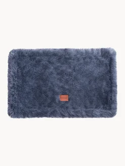 Discount Wahre Tierliebe Couverture pour animaux de compagnie en peluche Fluffy, tailles variées Gris-bleu