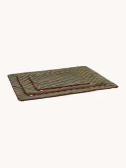 Fashion Laboni Couverture pour animaux Oxford, tailles variées Vert olive, lie de vin