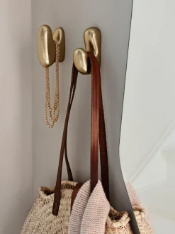 Outlet Broste Copenhagen Crochet en métal Roberta Doré, mat
