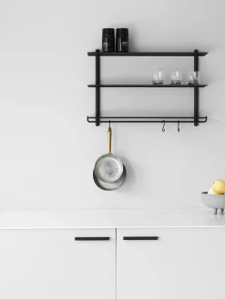 Clearance Gejst Crochets en acier Nivo, 3 pièces Noir
