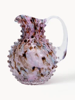 Hot ANNA VON LIPA Cruche soufflée bouche avec structure cloutée Paris, 2 L Multicolore