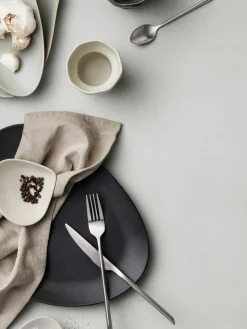 Fashion Broste Copenhagen Cuillère à café brossée mate Sletten, artisanale