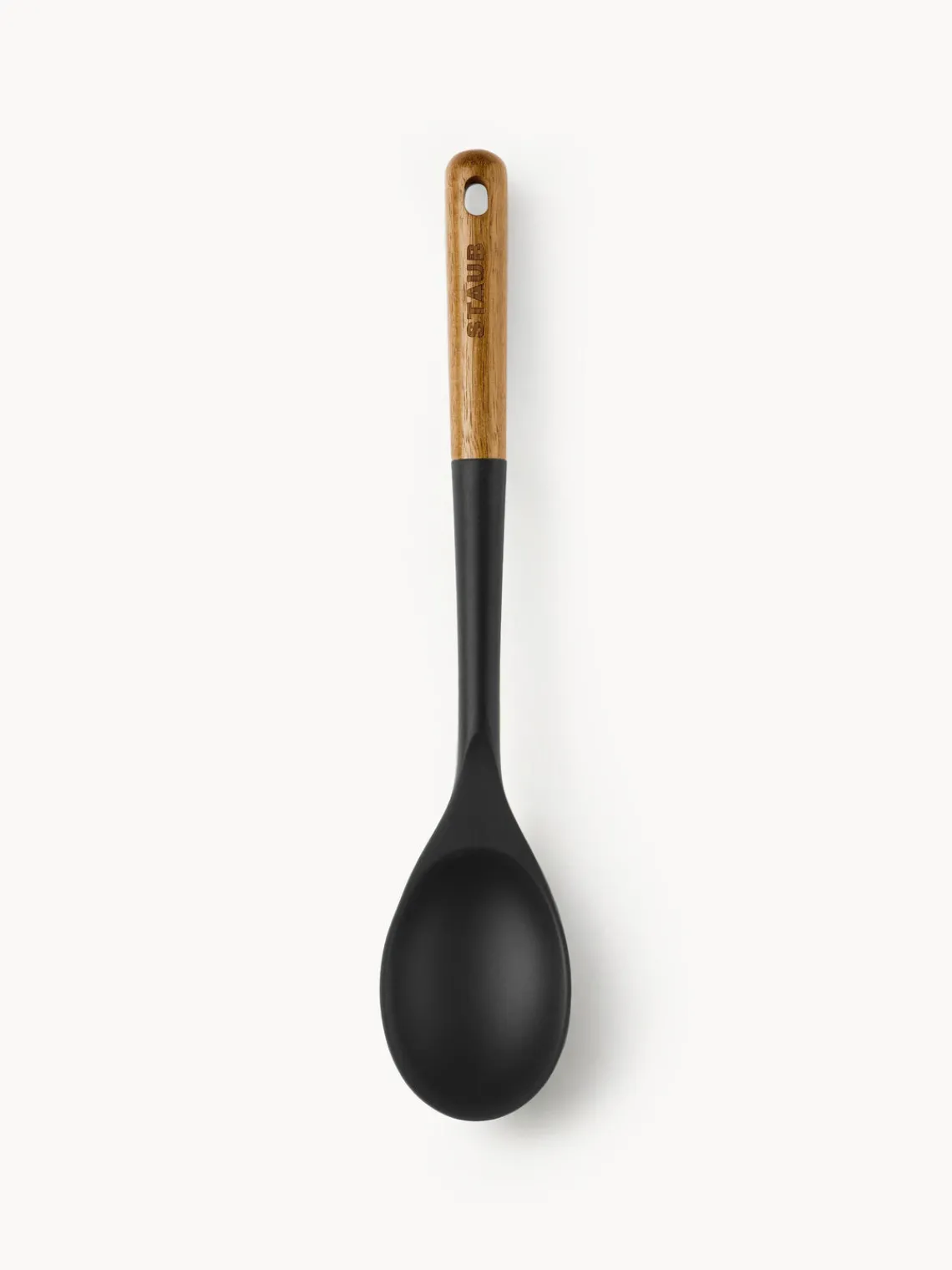 Fashion Staub Cuillère à servir avec manche en acacia Cook Noir, bois clair