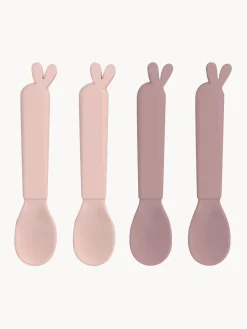 Outlet Done by Deer Cuillères pour enfants Kiddish, 4 élém. Rose pâle, mauve