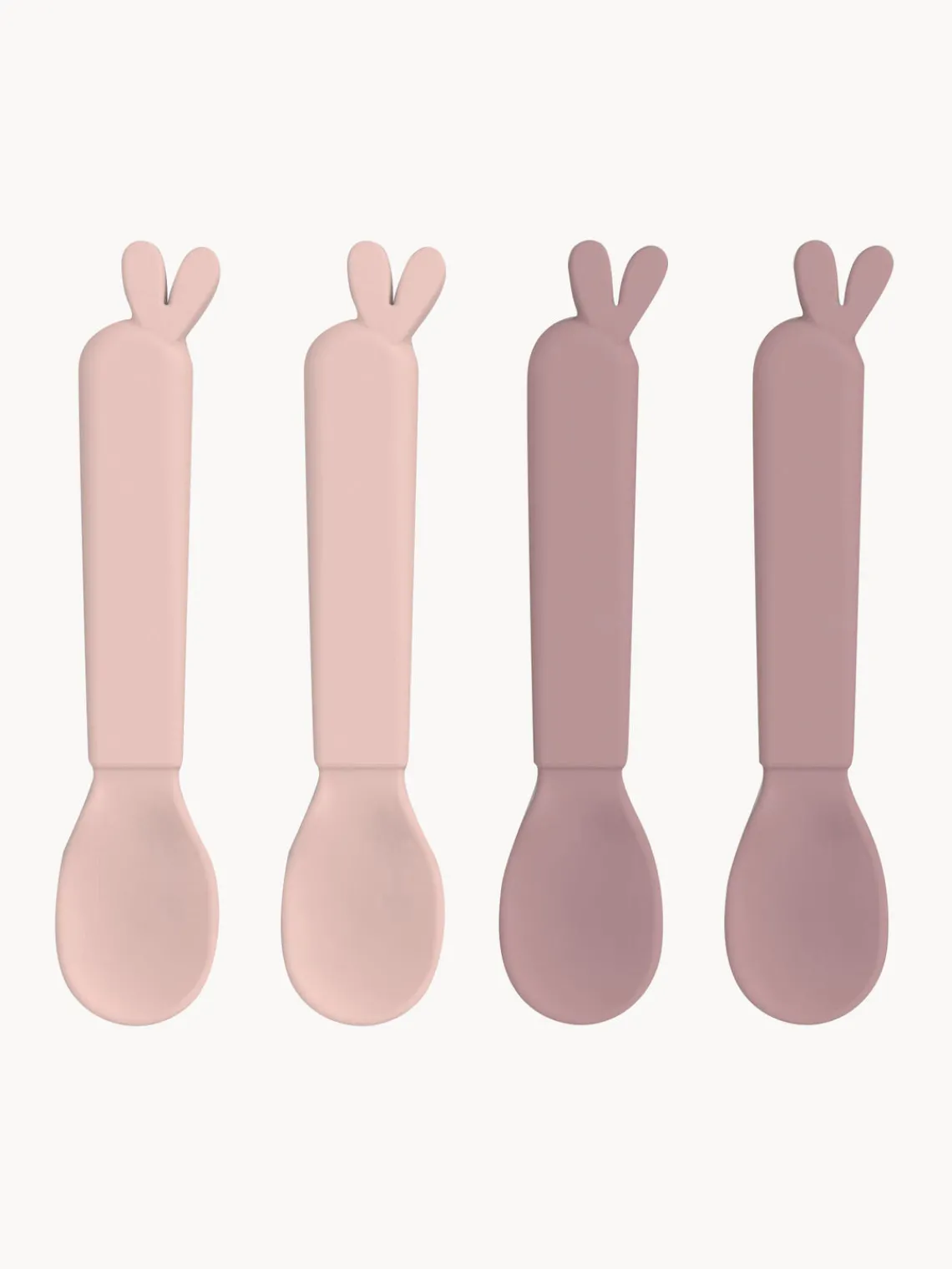 Outlet Done by Deer Cuillères pour enfants Kiddish, 4 élém. Rose pâle, mauve