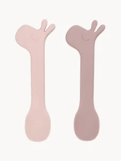 Outlet Done by Deer Cuillères pour enfants Lalee, 2 élém. Rose pâle, vieux rose