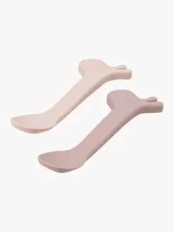 Outlet Done by Deer Cuillères pour enfants Lalee, 2 élém. Rose pâle, vieux rose