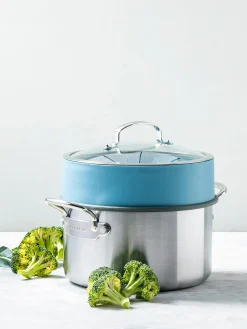 Best GreenPan Cuiseur vapeur Steamy Bleu