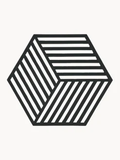 New Zone Denmark Dessous de plat en silicone Hexagon Noir