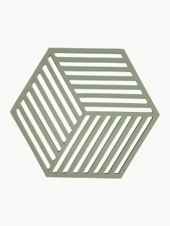 Best Zone Denmark Dessous de plat en silicone Hexagon Vert olive
