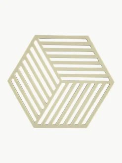 Outlet Zone Denmark Dessous de plat en silicone Hexagon Beige clair