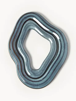 Discount Broste Copenhagen Dessous de verre artisanaux Nordic Sea, 2 élém. Gris-bleu, chiné