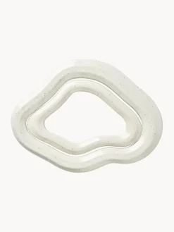 Outlet Broste Copenhagen Dessous de verre artisanaux Nordic Vanilla, 2 élém. Blanc cassé, chiné
