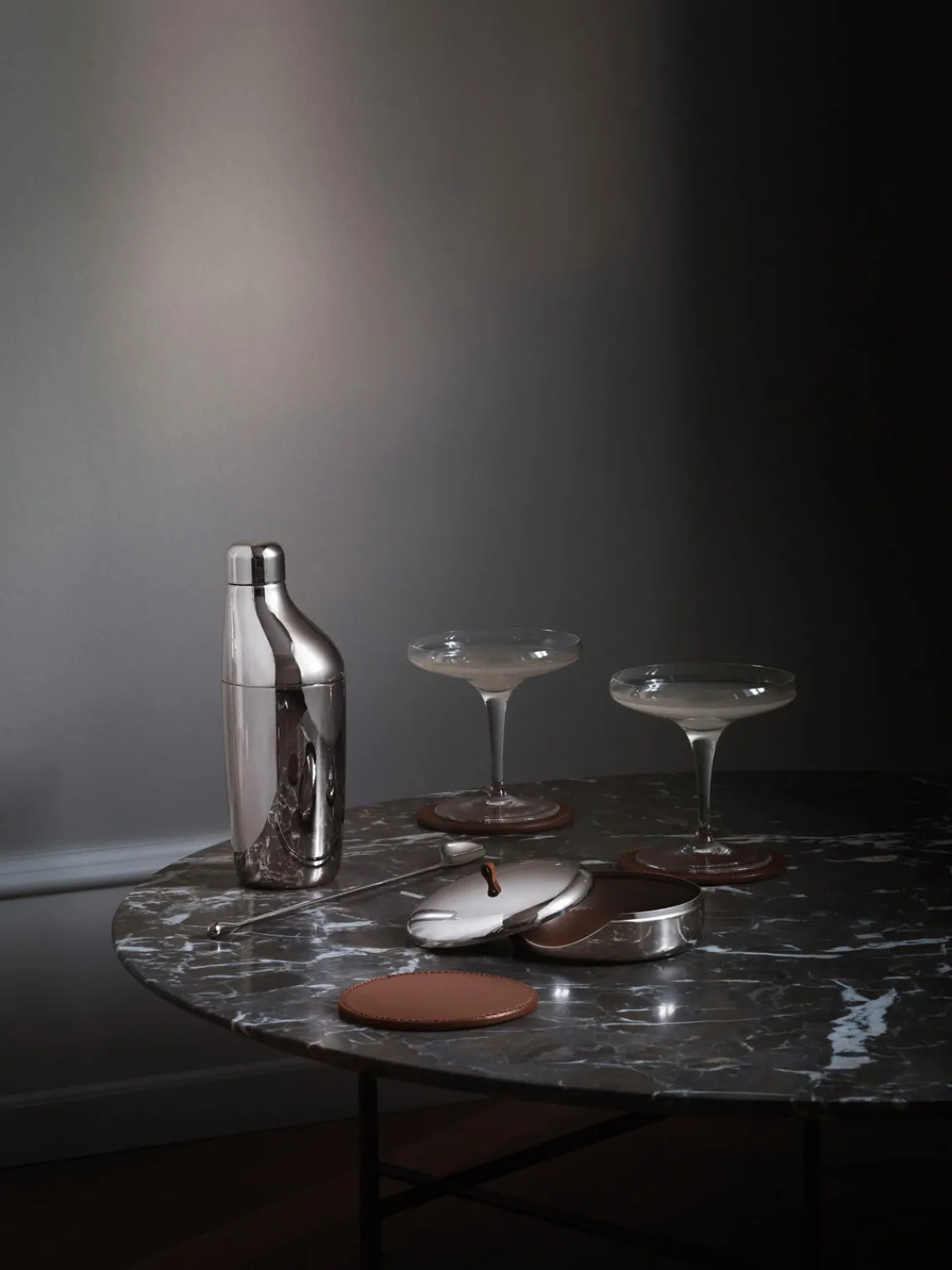 Discount GEORG JENSEN Dessous de verre avec support Sky, 5 élém.