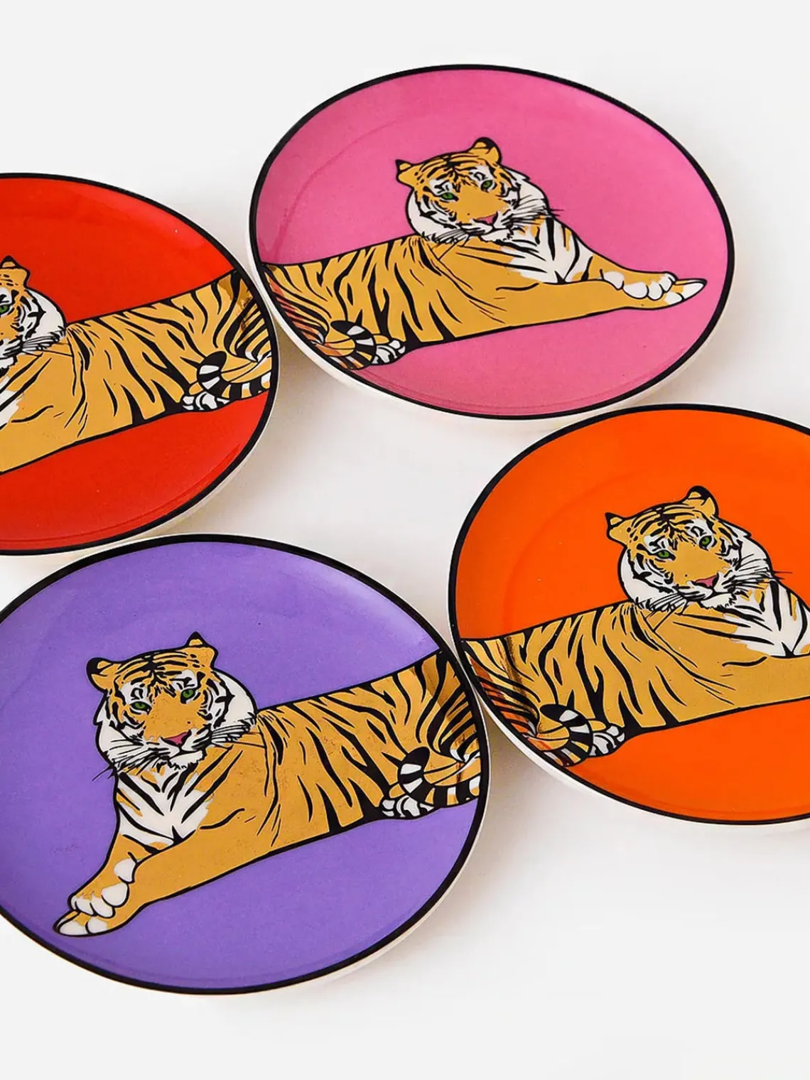 Sale Jonathan Adler Dessous de verre en porcelaine Safari, 4 élém.