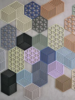 Clearance Zone Denmark Dessous de verre en silicone Triangles Lavande