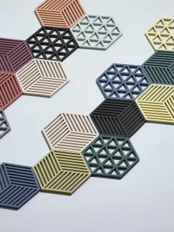 Outlet Zone Denmark Dessous-de-plat en silicone Triangle Noir