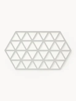 Sale Zone Denmark Dessous-de-plat en silicone Triangle Gris clair