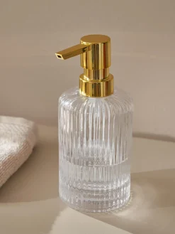 New ANDREA HOUSE Distributeur de savon en verre Gulji