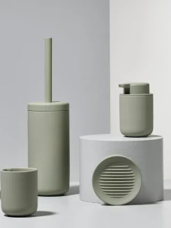 New Zone Denmark Distributeur de savon en grès à surface veloutée Ume Vert sauge