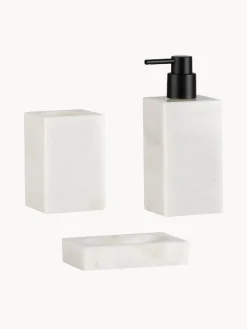Discount ANDREA HOUSE Distributeur de savon en marbre Andre Blanc, marbré