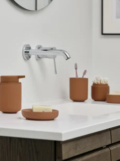 Clearance Zone Denmark Distributeur de savon en grès à surface veloutée Ume Terracotta