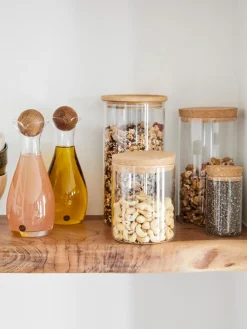 Sale Sagaform Distributeurs d'huile et de vinaigre en verre soufflés bouche Eden, 2 élém.