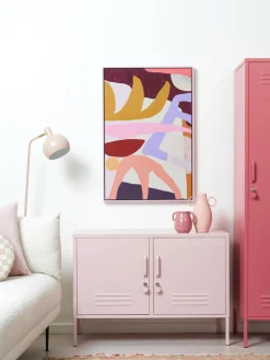 Clearance Mustard Made Enfilade en métal The Lowdown Rose pâle