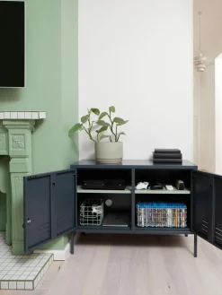 Fashion Mustard Made Enfilade en métal The Lowdown Anthracite
