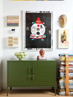 Online Mustard Made Enfilade en métal The Lowdown Vert olive