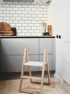 Clearance Gejst Escabeau en bois de frêne Reech Bois foncé