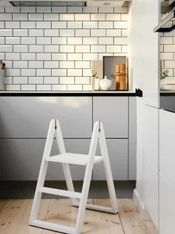 Outlet Gejst Escabeau en frêne Reech Blanc