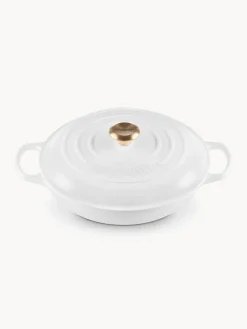 Fashion LE CREUSET Faitout en fonte émaillée Signature Collection Blanc, doré