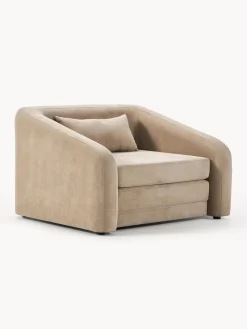 Fashion Westwing Collection Fauteuil convertible Eliot Tissu beige