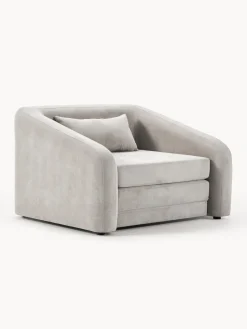 Clearance Westwing Collection Fauteuil convertible Eliot Tissu gris clair