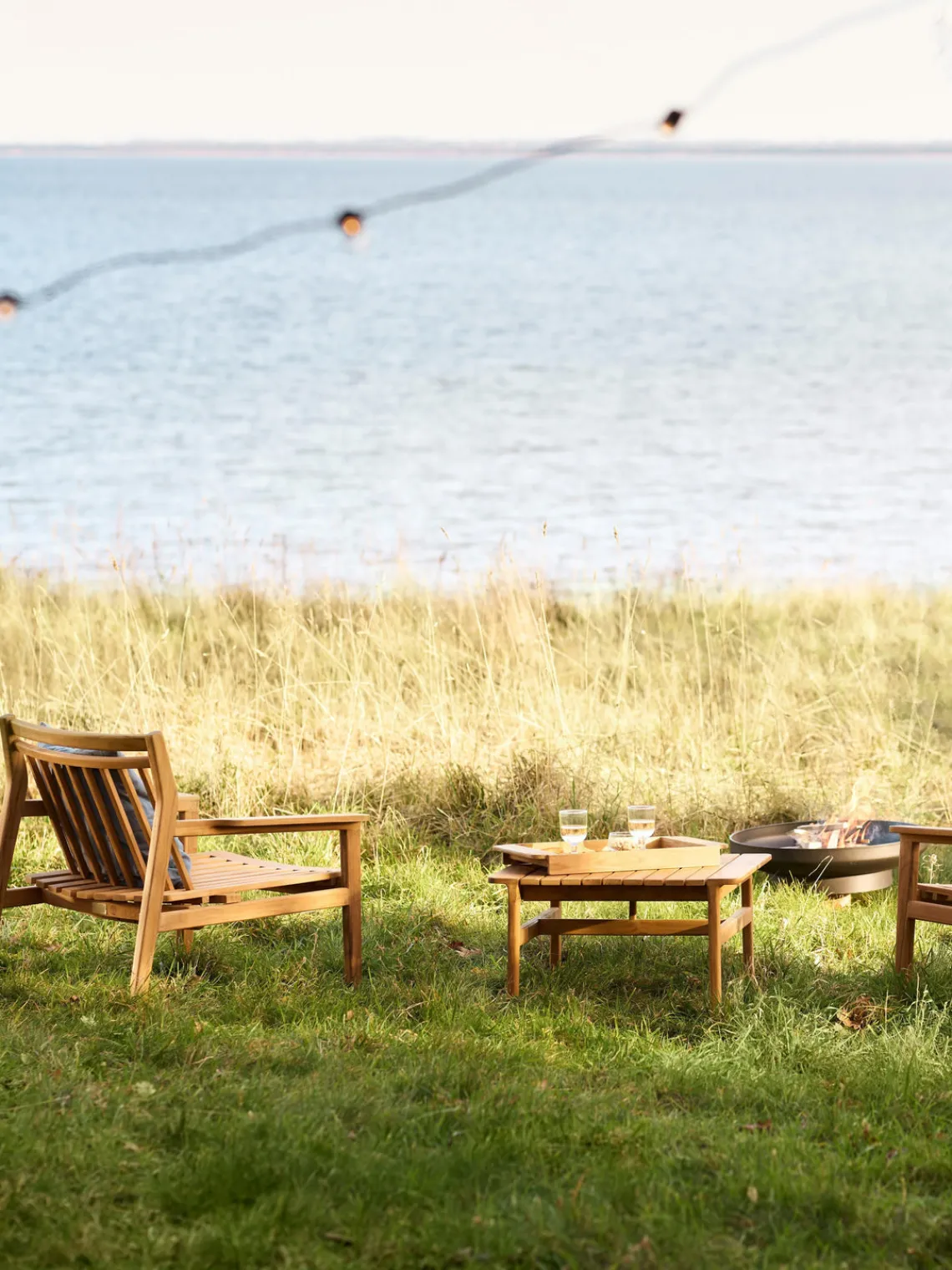 Best FDB Mobler Fauteuil de jardin en teck Sammen