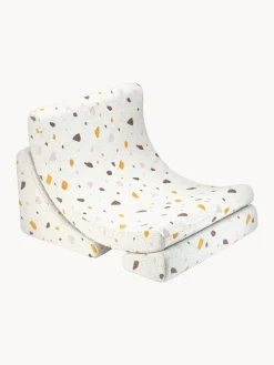 Discount Wigiwama Fauteuil en bouclette pour enfants fait main Moon Bouclette blanche, aspect terrazzo