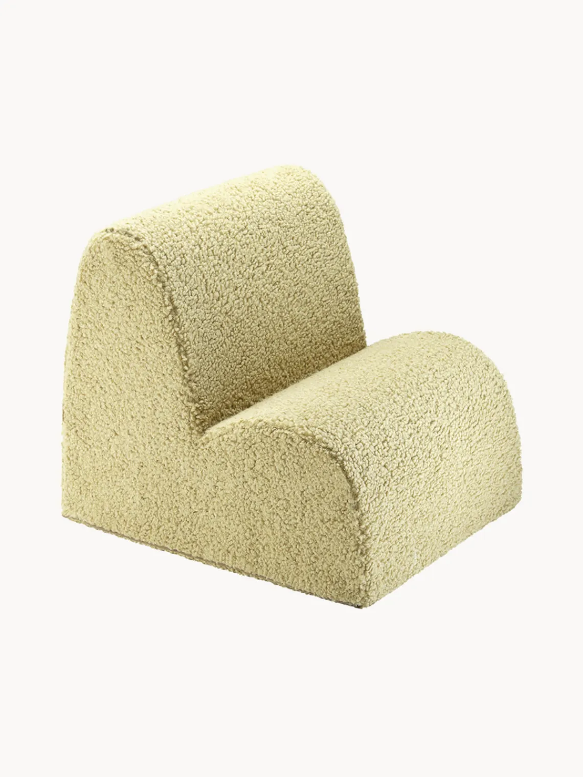 Fashion Wigiwama Fauteuil en peluche pour enfant Cloud Teddy vert clair