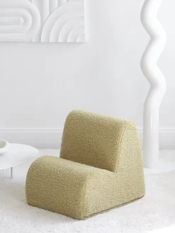 Fashion Wigiwama Fauteuil en peluche pour enfant Cloud Teddy vert clair