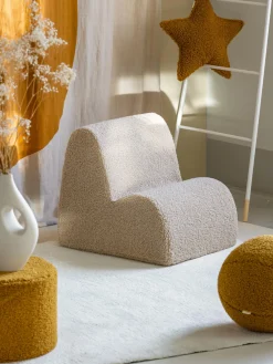 Discount Wigiwama Fauteuil en peluche pour enfant Cloud Peluche beige clair